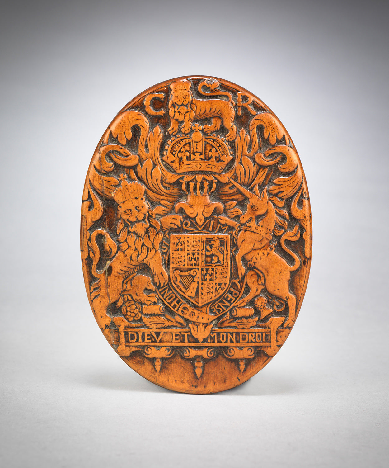 An Exceptional Oval Armorial Snuff or Tobacco Box