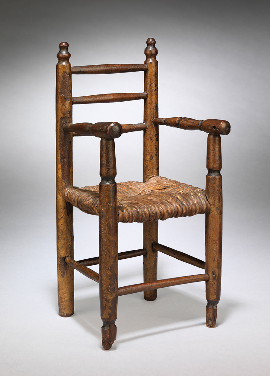 A Rare Miniature Apprentice Work or Trade Sample Chair