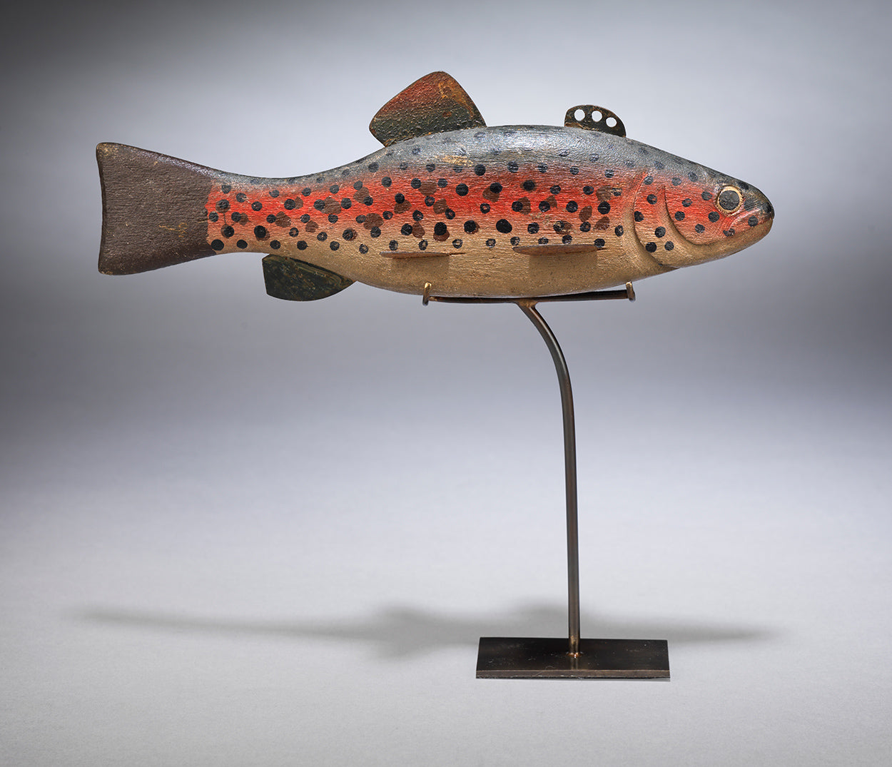 Vintage Fishing Decoy in The Stylised Form of a Rainbow Trout