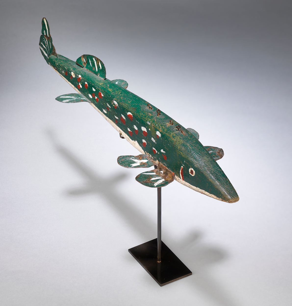 Vintage Fishing Decoy in the Stylised form of a Pike