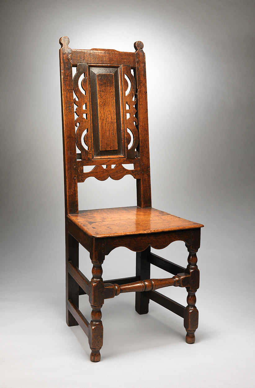 Remarkable Pair of William and Mary Period Side Chairs
