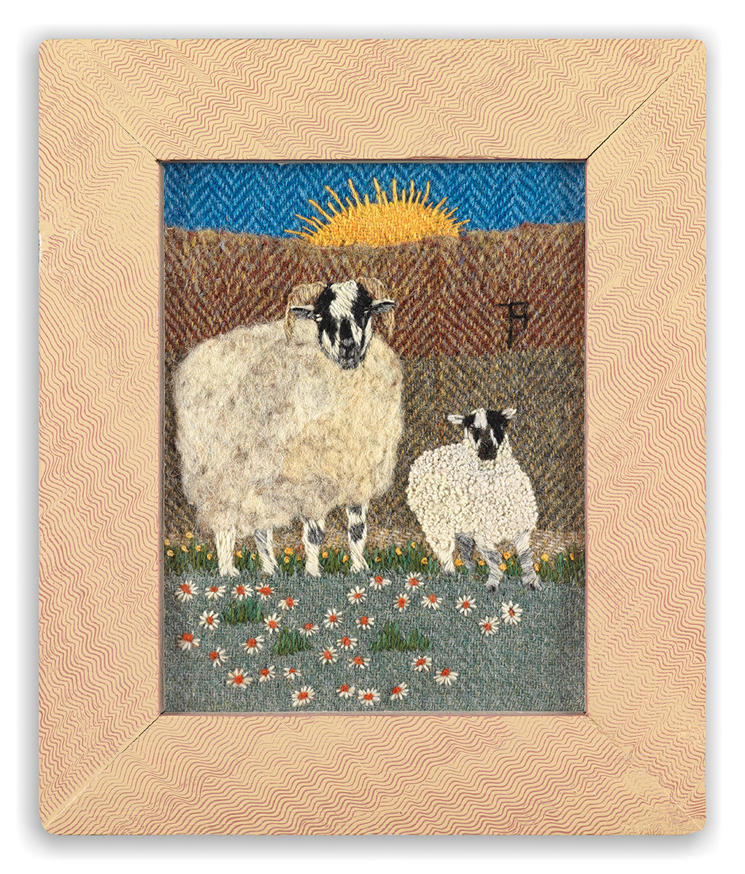 Ewe and Lamb at Sunrise