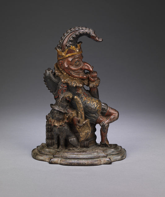 Mr Punch Doorstop Figure with His Dog Toby 