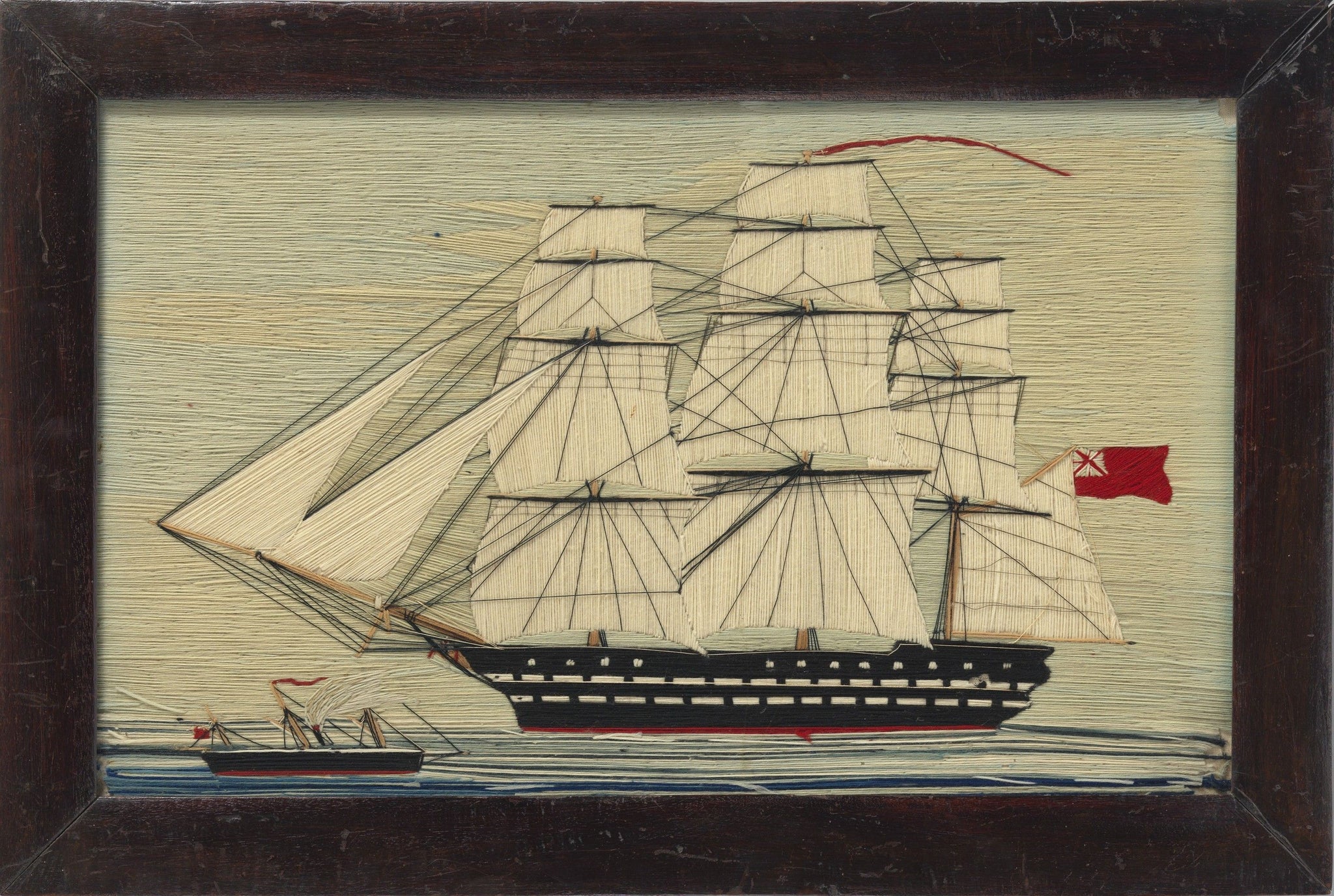 Early Naive Sailor Work Ship Picture