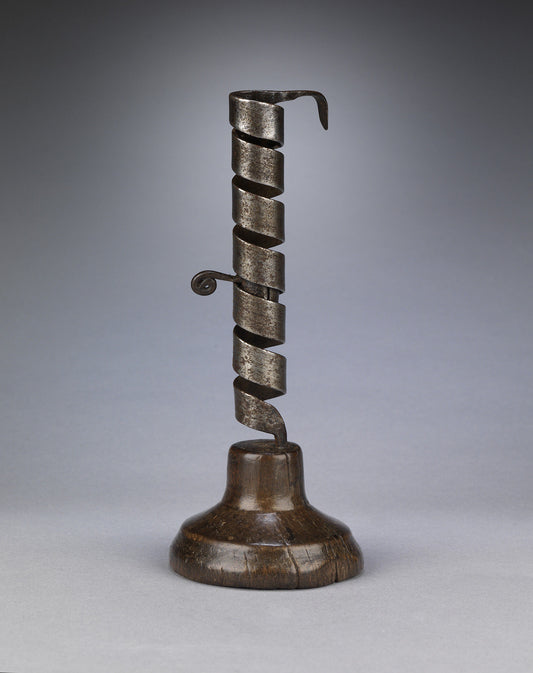 Tall Adjustable Spiral Candlestick