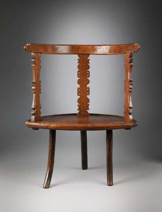 Significant Primitive Orkney Islands "Horseshoe" Armchair