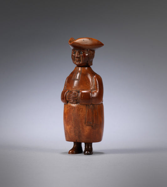 Particularly Fine Standing Cleric Snuff Box 