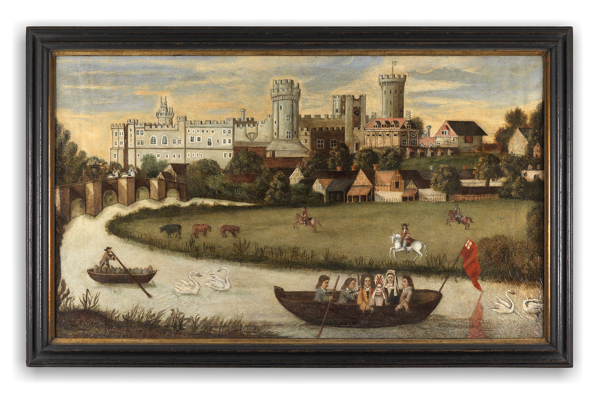 "Warwick Castle and the River Avon"