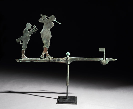 Rare Large Figurative Golfing Weathervane