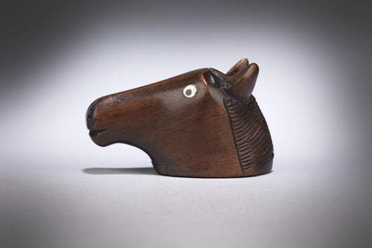 Fine Georgian Horse Head Snuff Box