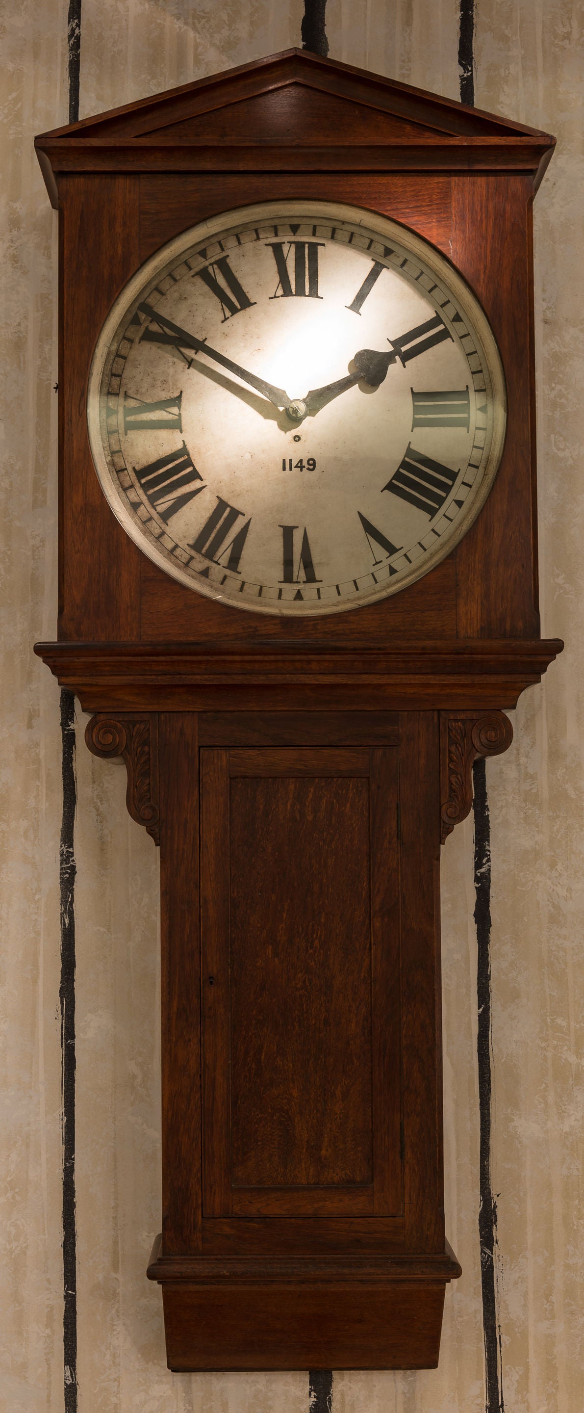 Rare and Magnificent Architectural Railway Clock