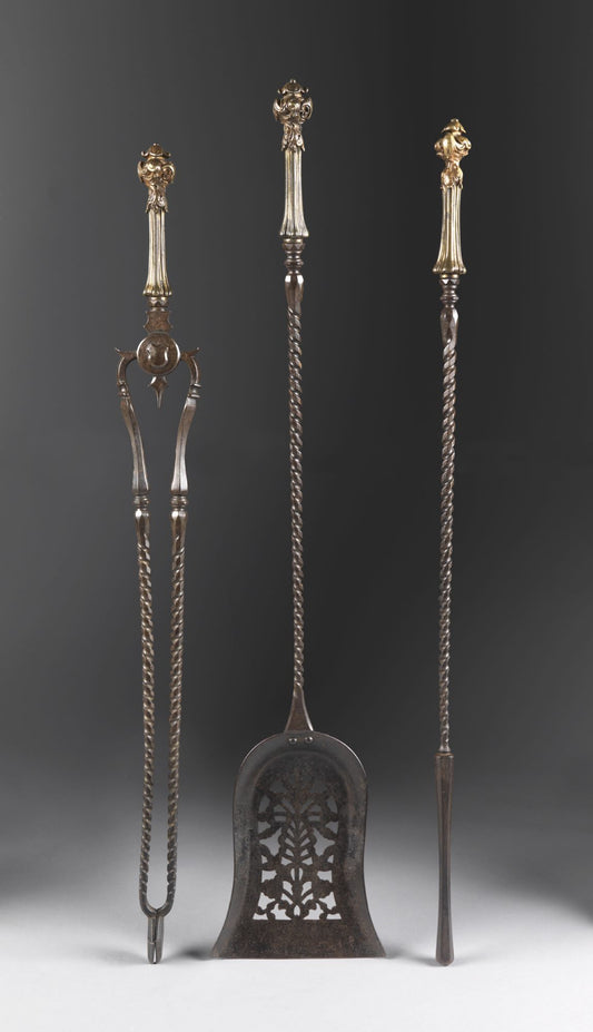 GENUINE SET OF 3 FINE QUALITY FIRE TOOLS