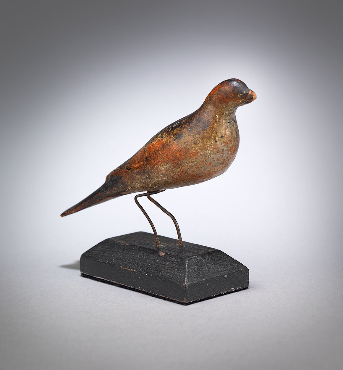 Traditional Miniature Polychromed Songbird 