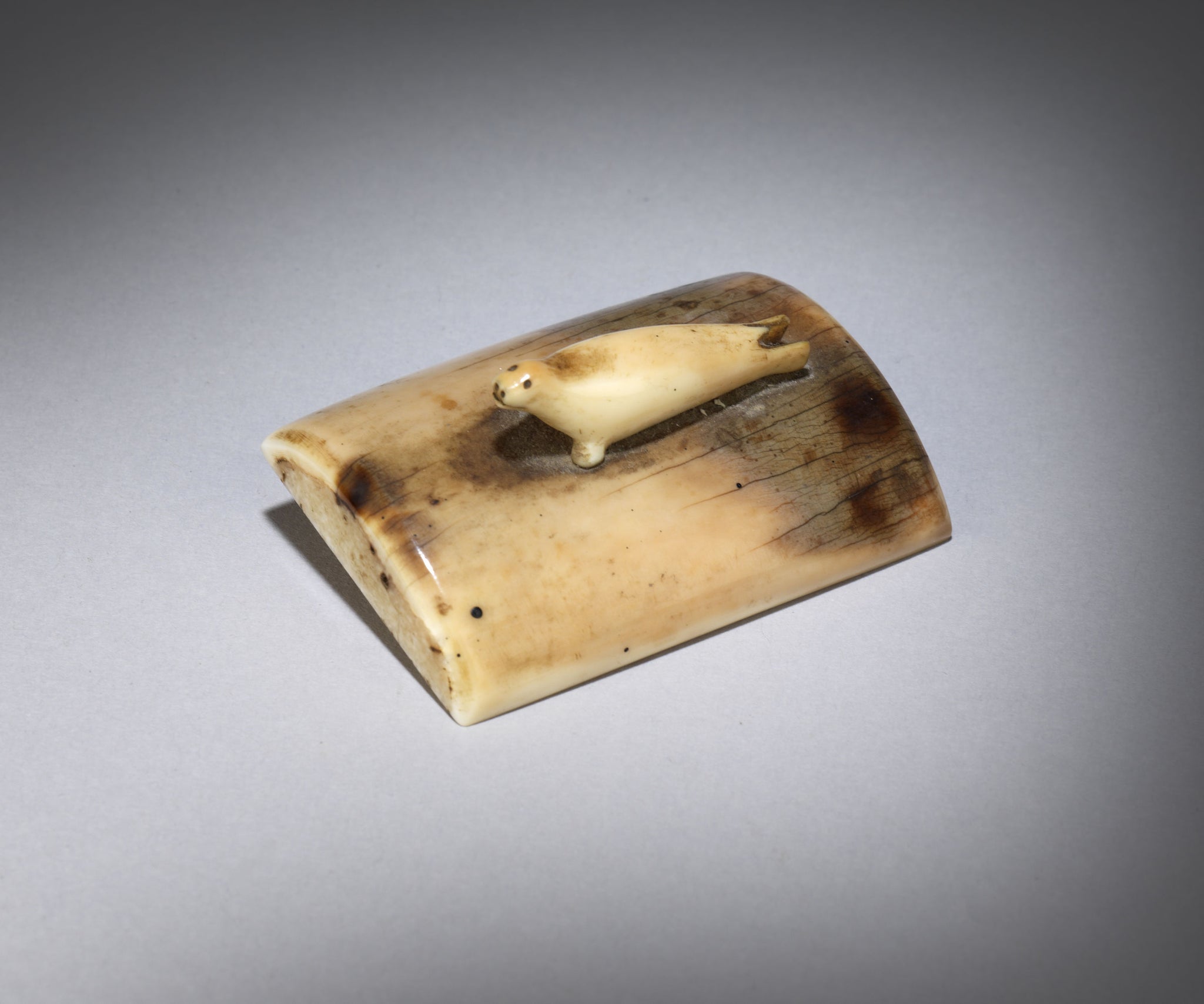 Rare Inuit Miniature Carving of a Seal Pup