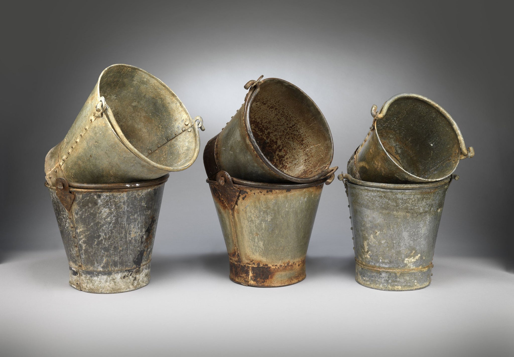 Three Pairs of Florists Display Buckets