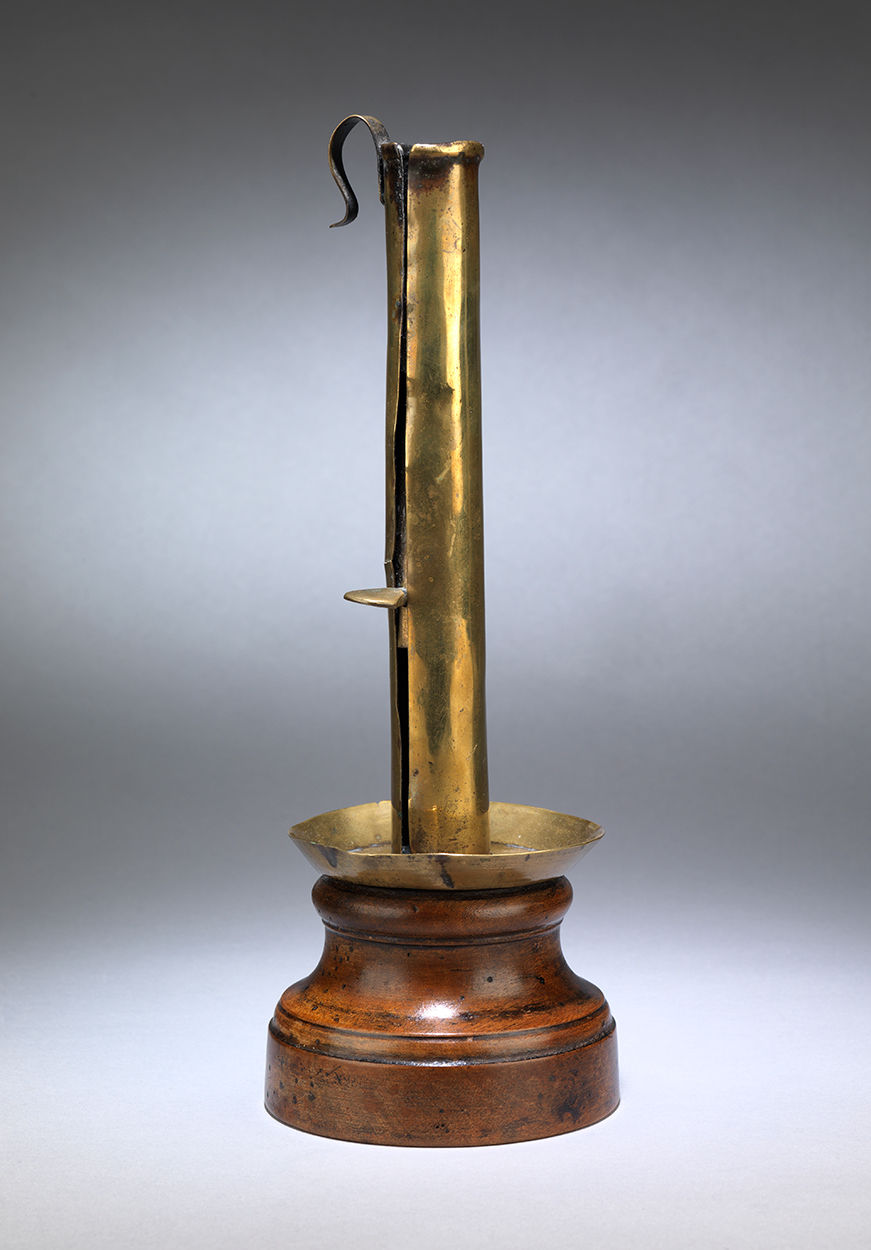 Unusual Primitive Georgian Adjustable Candlestick