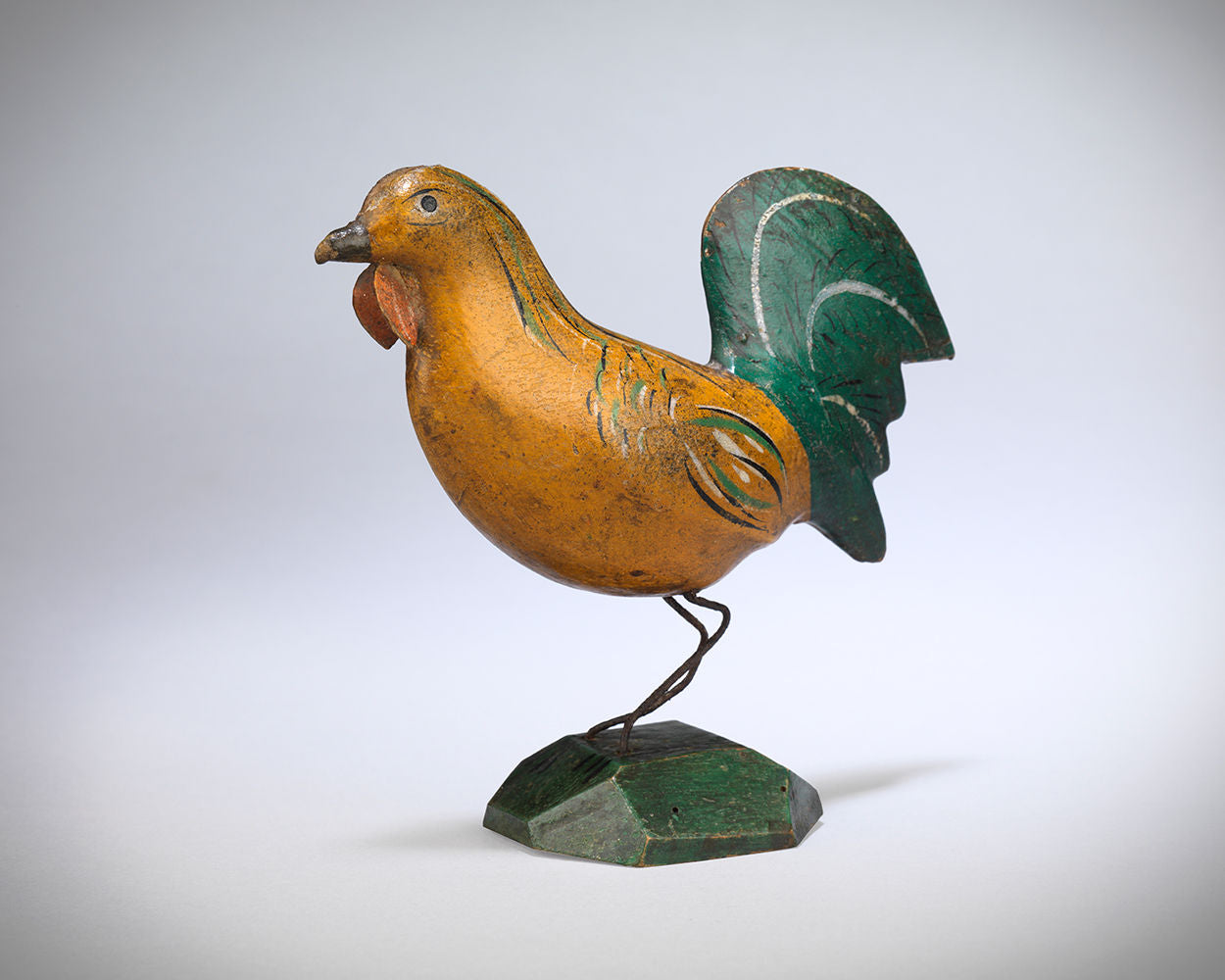 An Unusual Pair of Polychrome Chickens