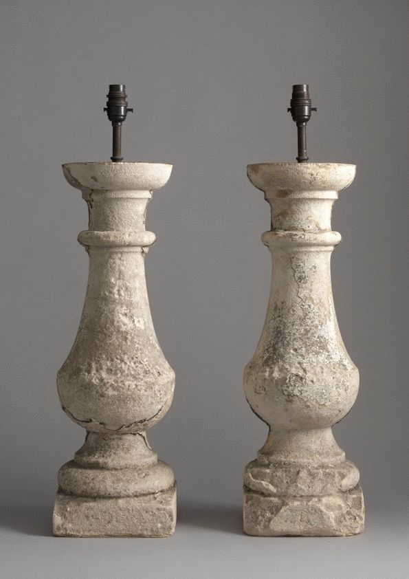 Pair of Classical Weathered Architectural Balusters