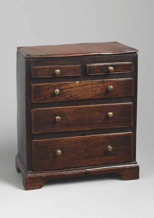 Unusual Early Miniature Chest of Drawers
