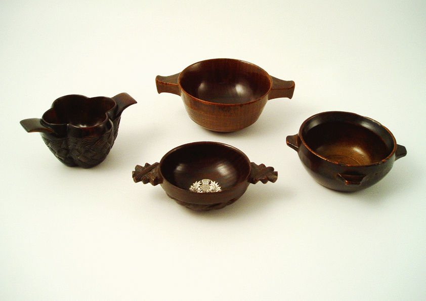 Four Quaich Bowls