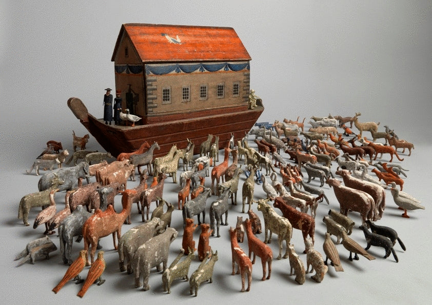 Full Hulled Noah's Ark with Original Animals