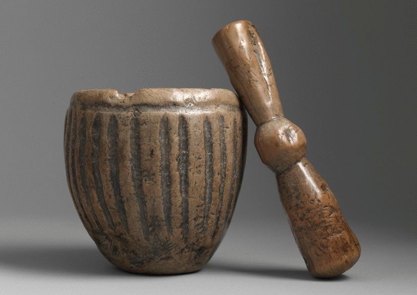 Remarkable Early Mortar and Pestle