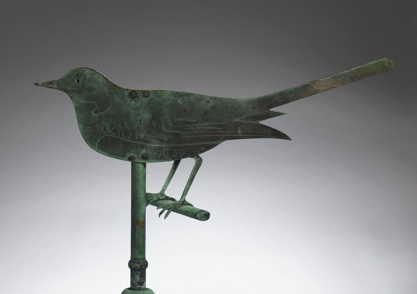 Rare Wagtail Form Weathervane