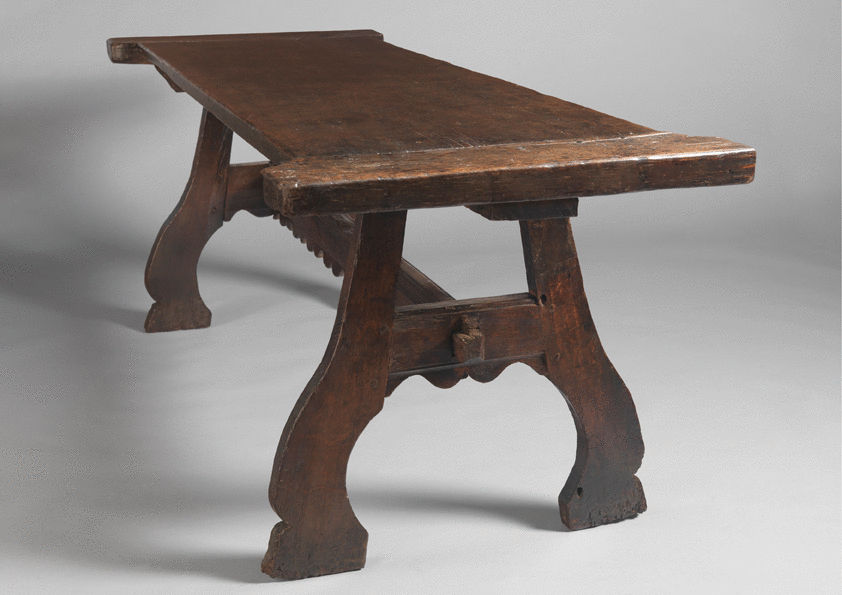 Sculptural Early 'I' Form Tavern Table