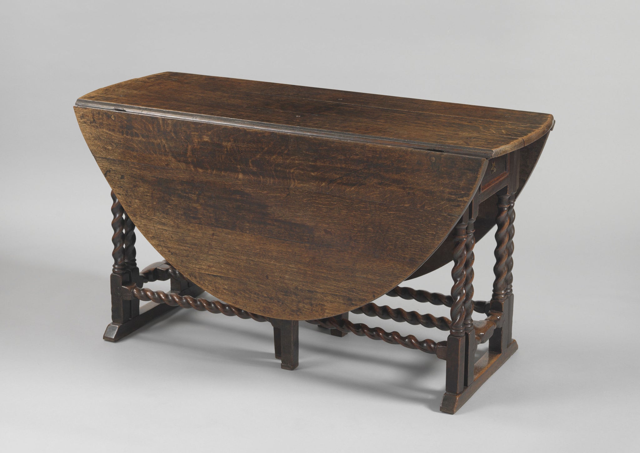 Fine and Remarkable Charles II Period  Oval Dining Table