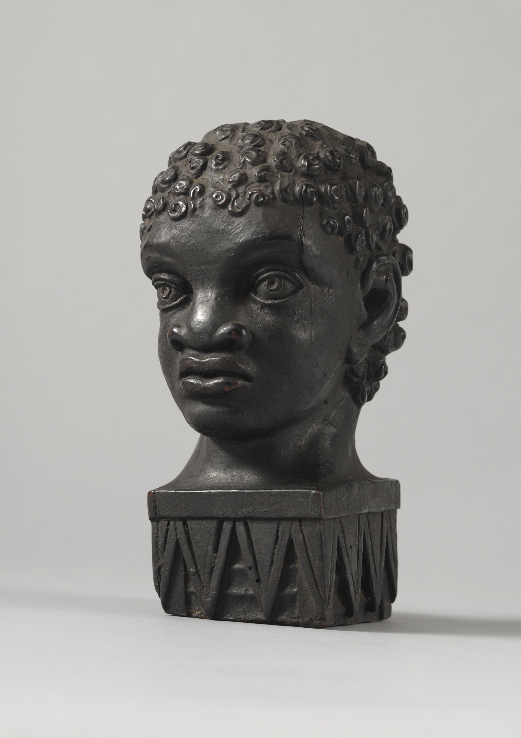 Fine Early Folk Art Blackamoor Portrait Bust