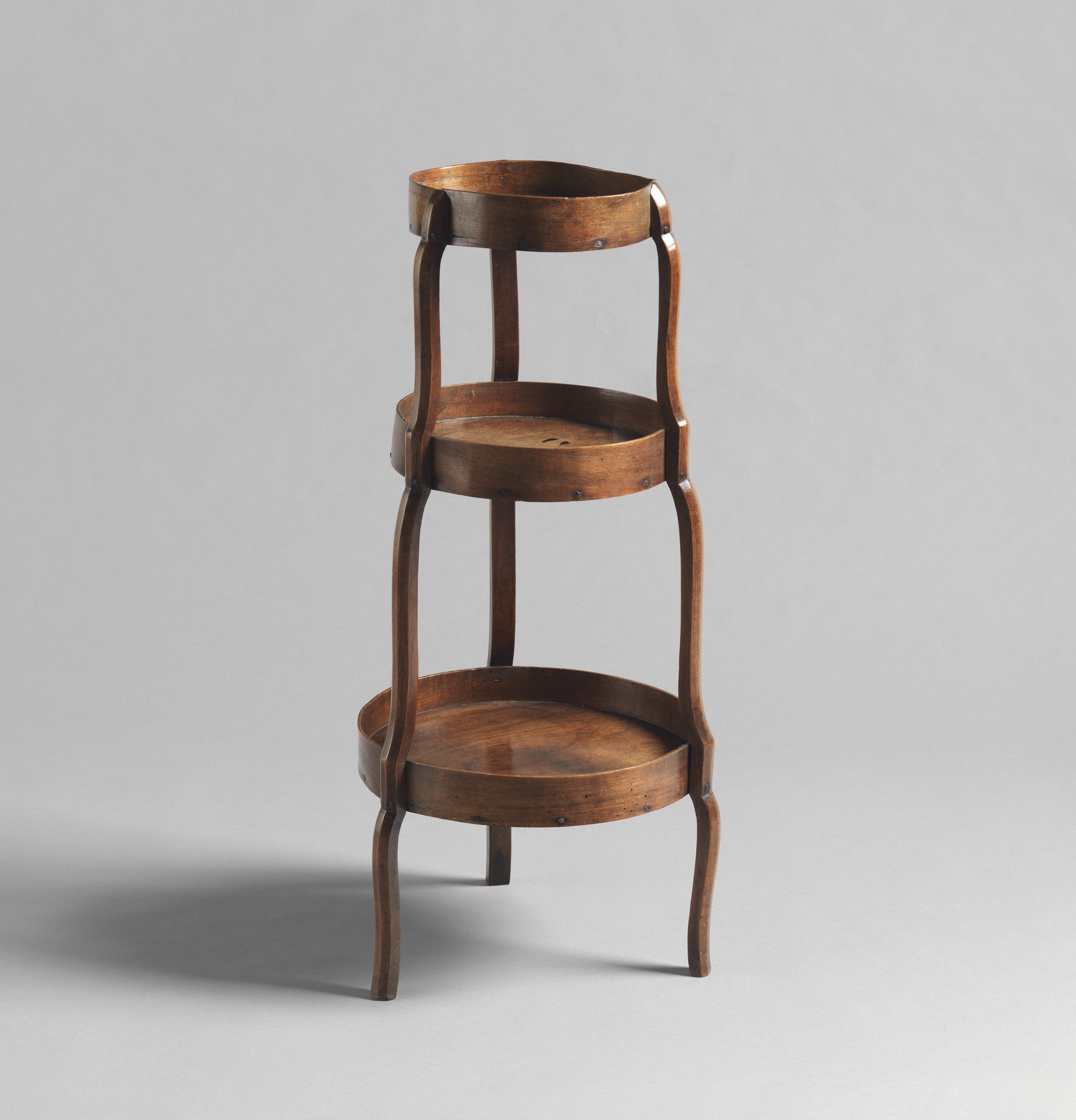Tapered Circular Three Tiered Etagere