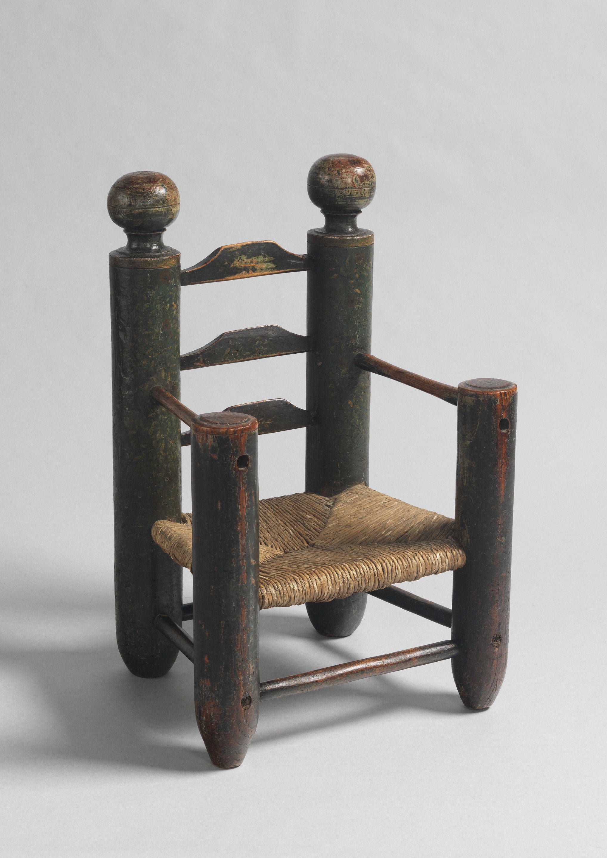 Monumental Early Ladderback Child's Chair