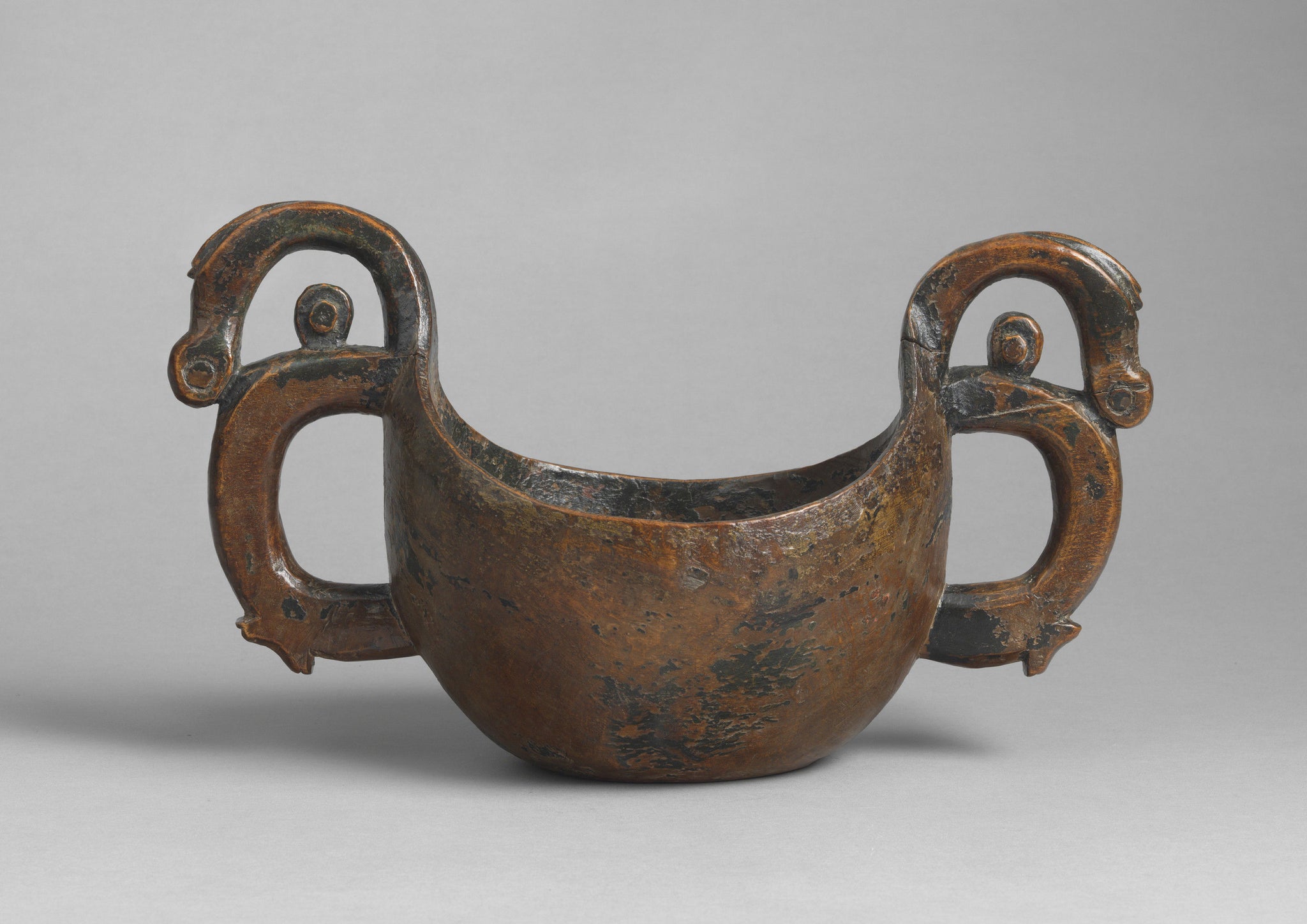Exceptional Early Twin Handled Ceremonial Kasa