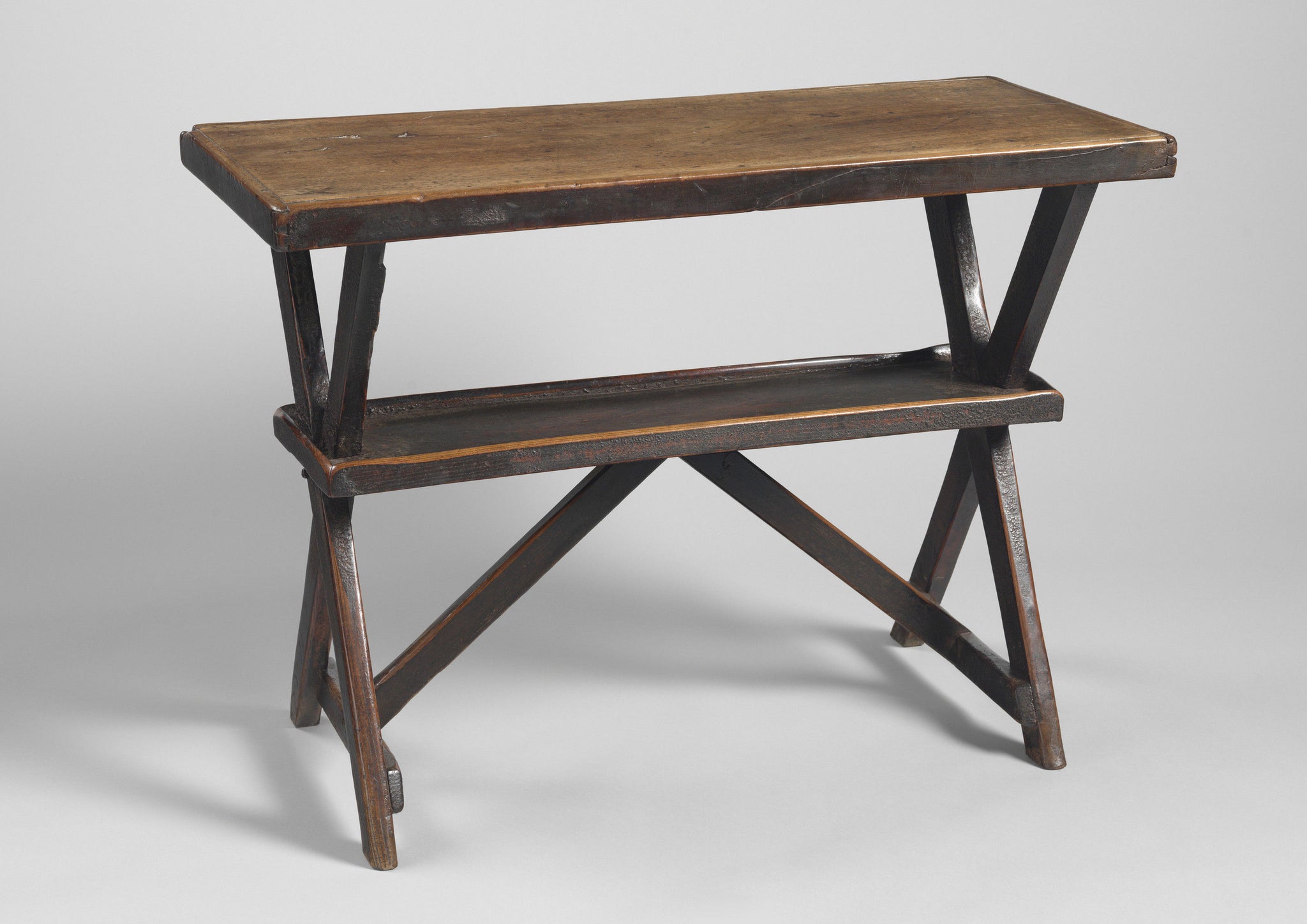 Two Sculptural Early Tavern Tables