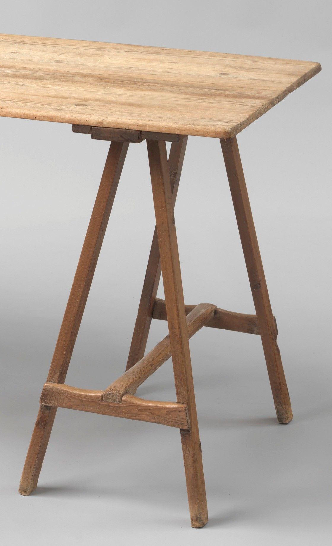 Unsual and Stylish Pair of Early Adjustable Architect's Trestles