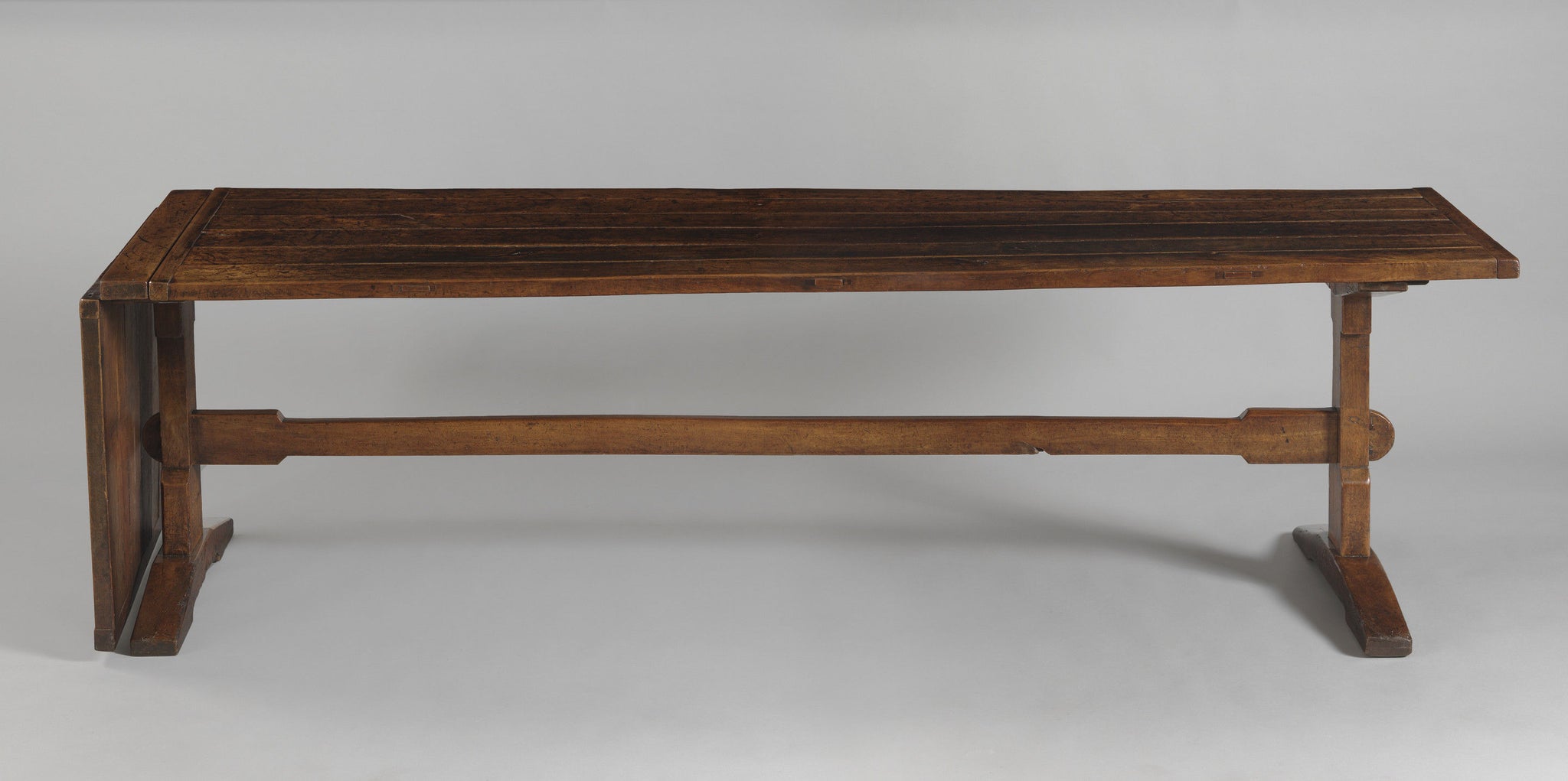 Fine And Rare Trestle Form Dining Table