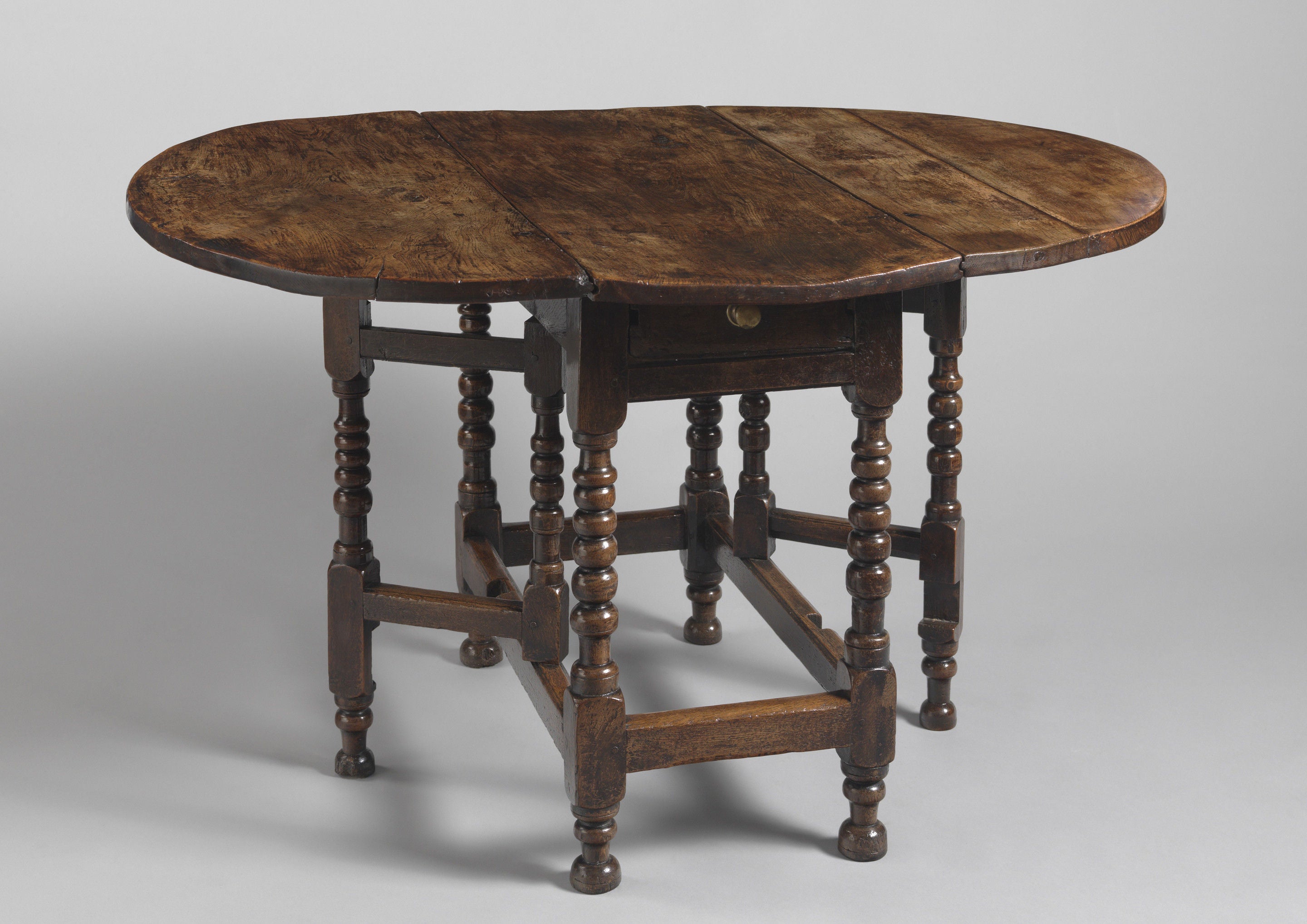 Characterful Early Oval Drop Leaf Table – Robert Young Antiques