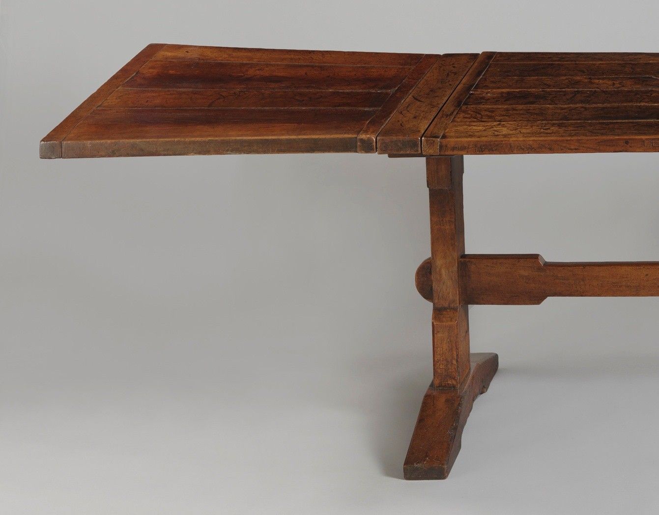 Fine And Rare Trestle Form Dining Table