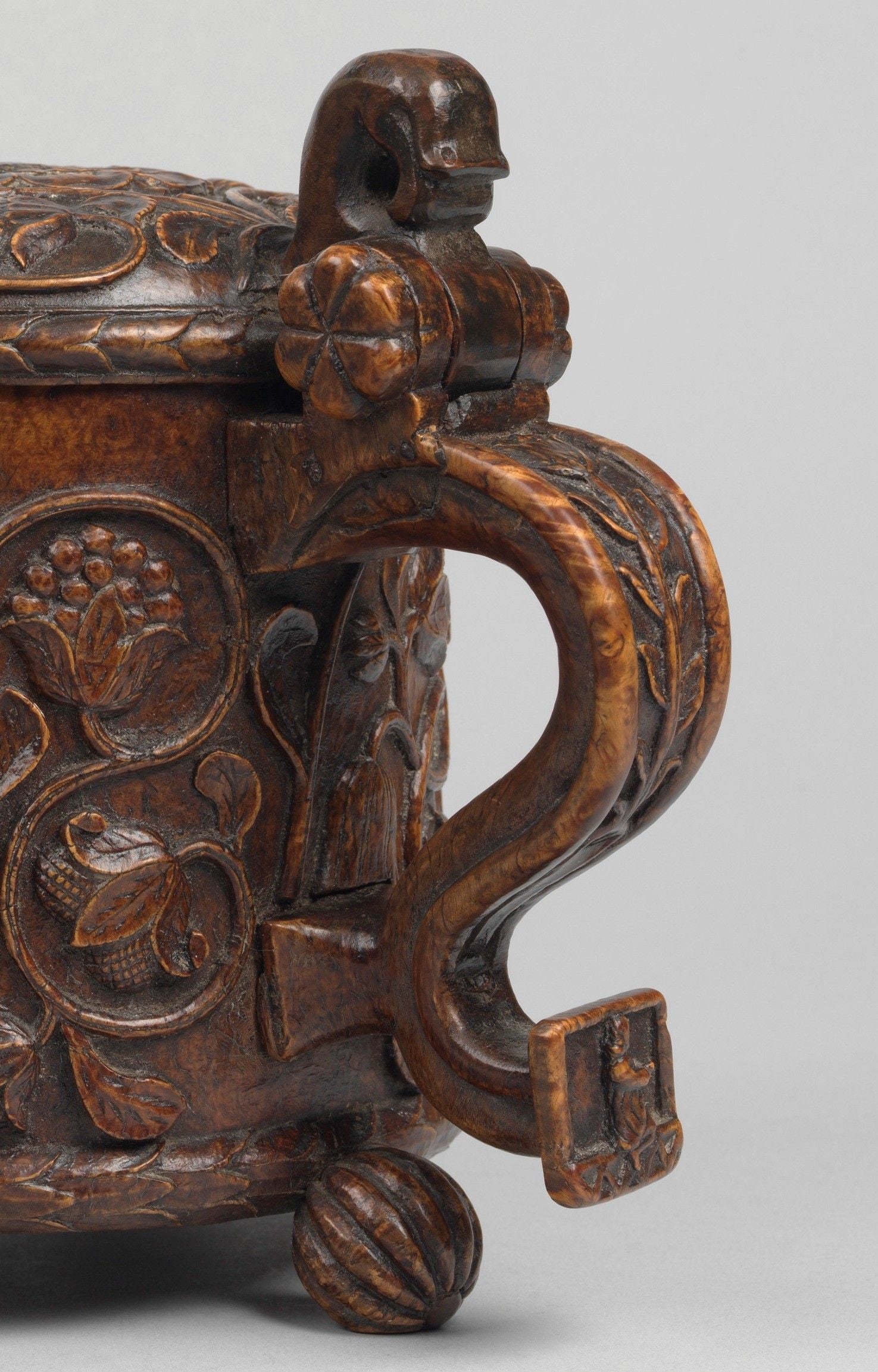 Fine And Important Carved Ceremonial Peg Tankard