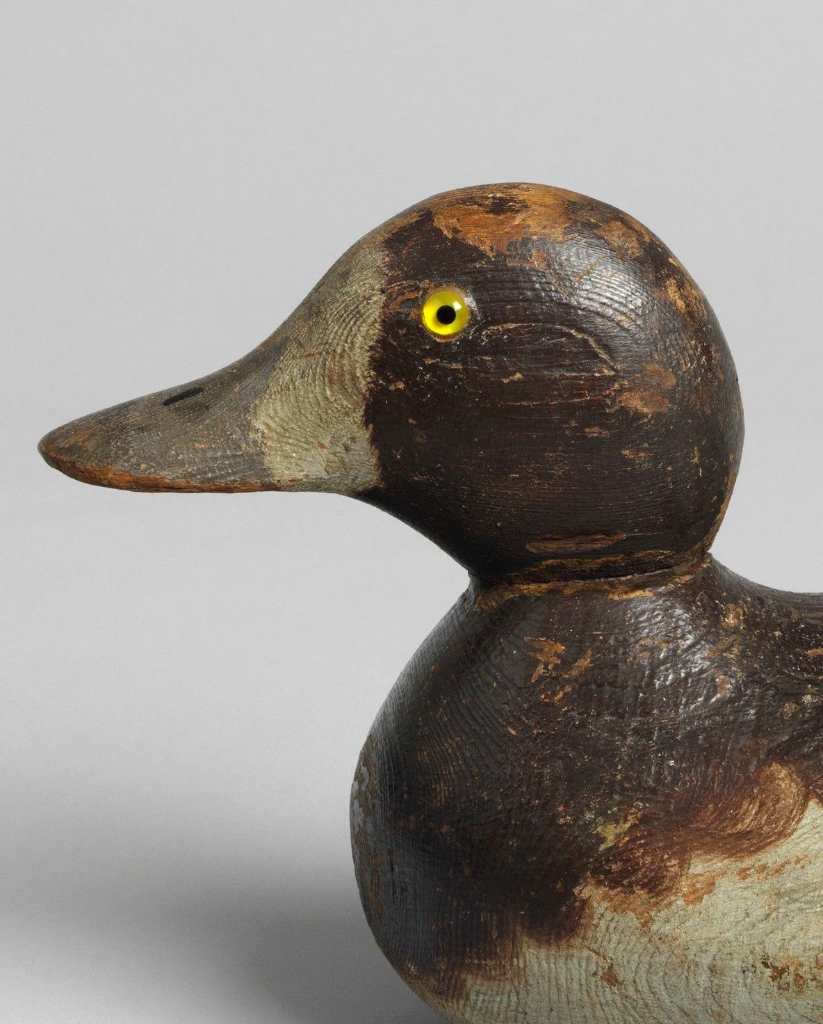 Lovely Waterfowl Decoy with Glass Eyes