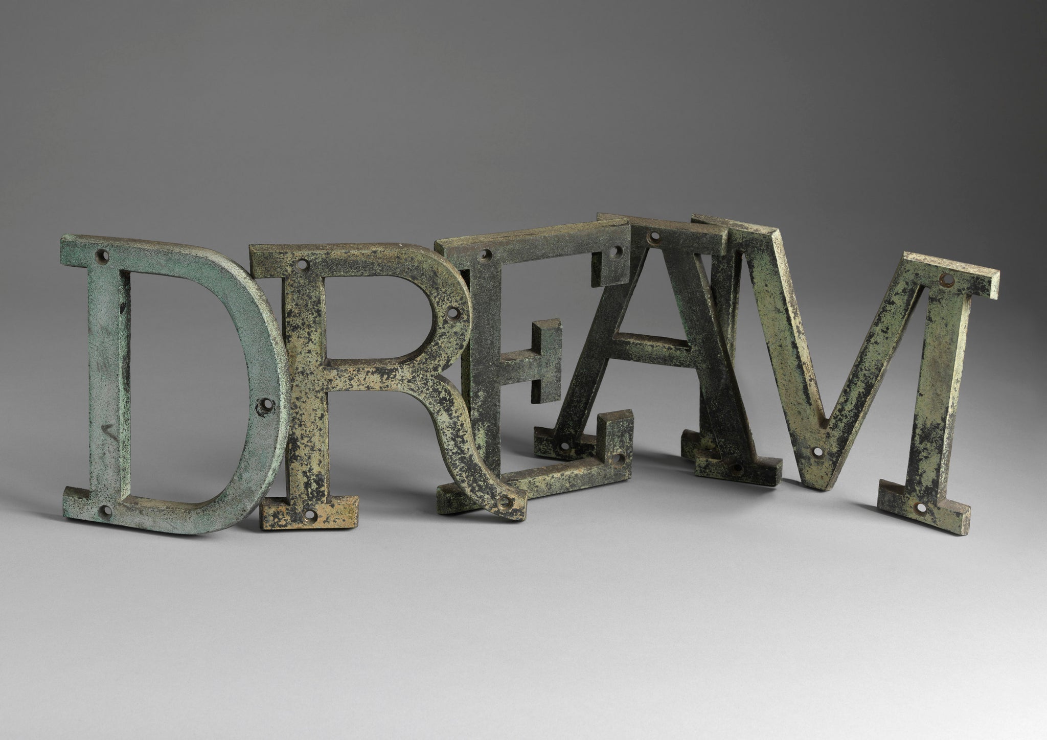 DREAM' Five Vintage Trade Sign Letters