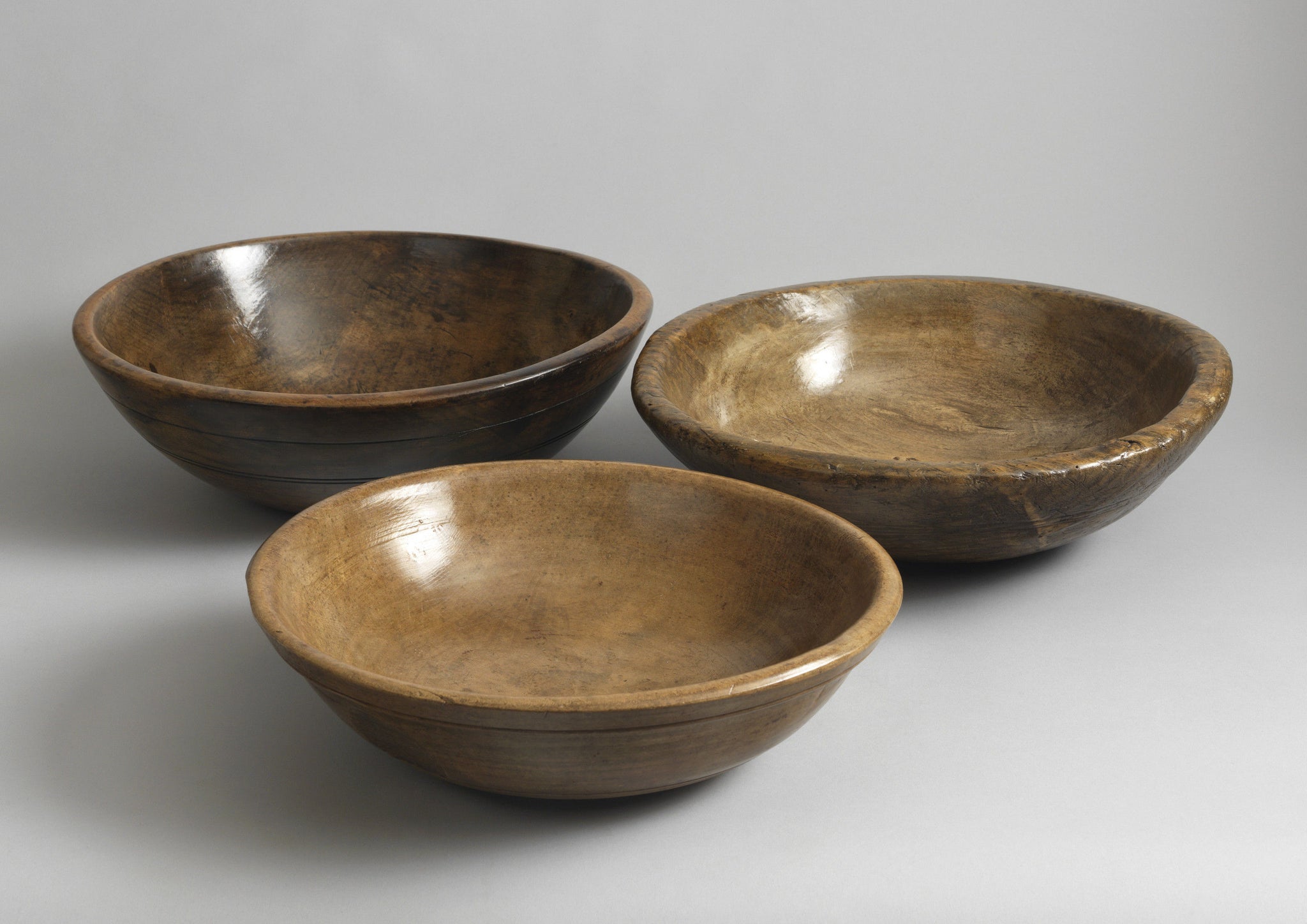 Three Early Domestic Dairy Bowls