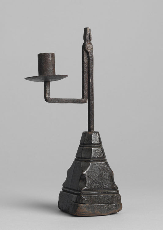 Delightful Early Rushlight Nip and Candleholder