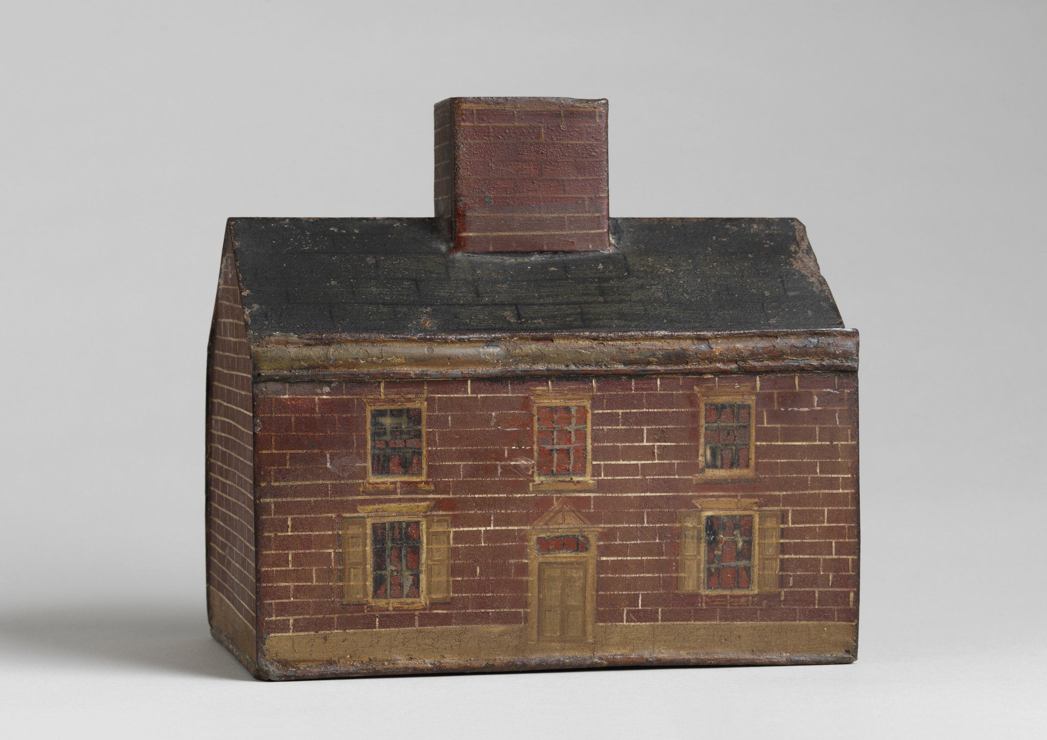 Rare Folk Art House Money Box