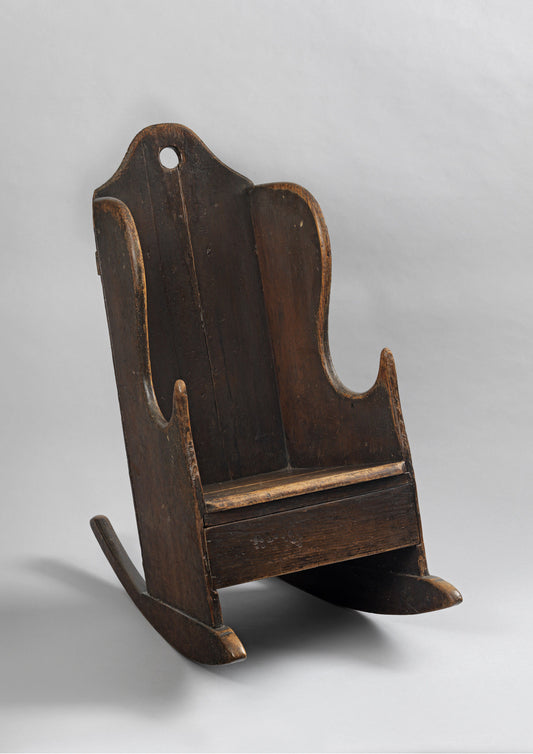 Unusual Provincial Georgian Child's Rocking Chair
