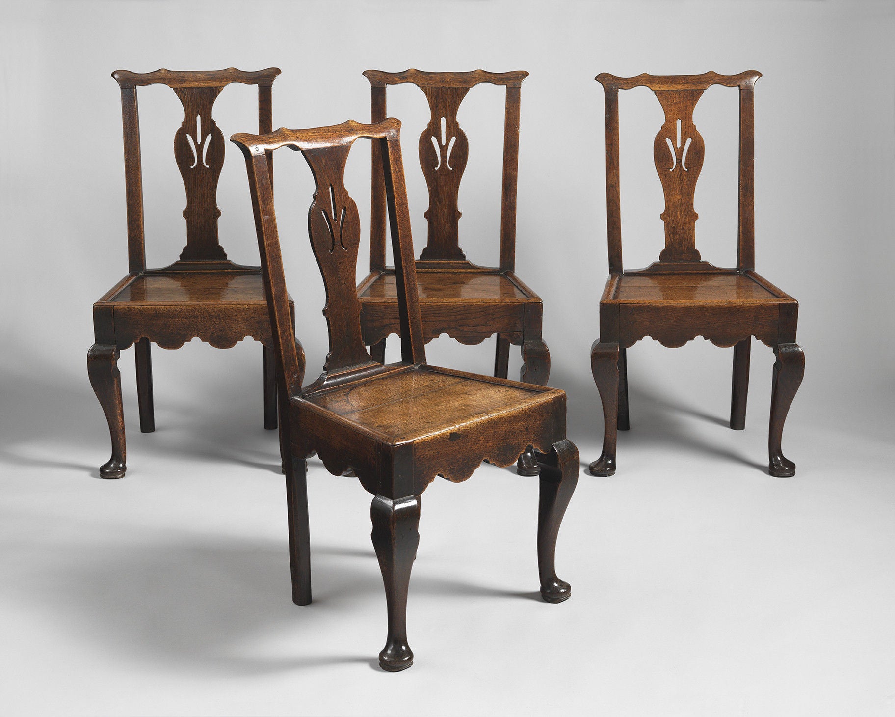 An Original Set of Four Cabriole Leg Chairs