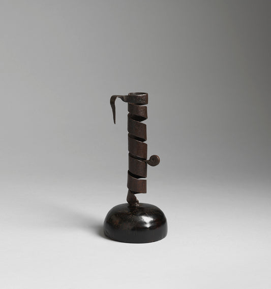 Early Adjustable Spiral Twist Candleholder