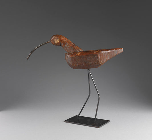 Unusually Primitive Folk Art Curlew Decoy