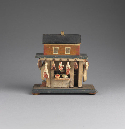 Extraordinary Miniature Butcher’s Shop Model
