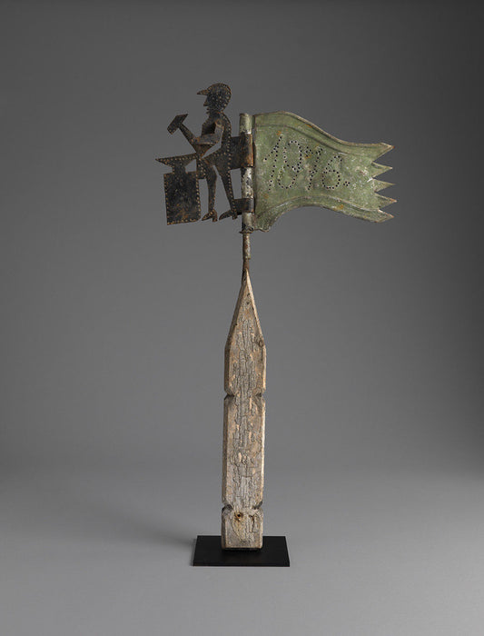 Exceptional Folk Art Tinsmith’s Banner Weathervane